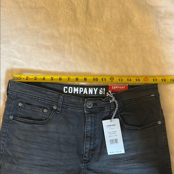 Company Eighty One Men’s Black Jeans Stratford Slim Fit Size 36x32 NWT - Picture 7 of 9